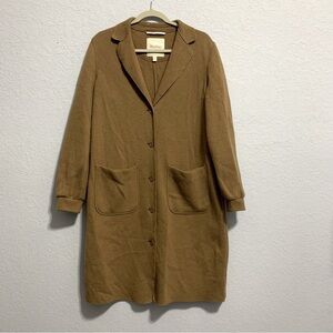 MaxMara Leisure Ecuador Camel Wool Jersey Coat